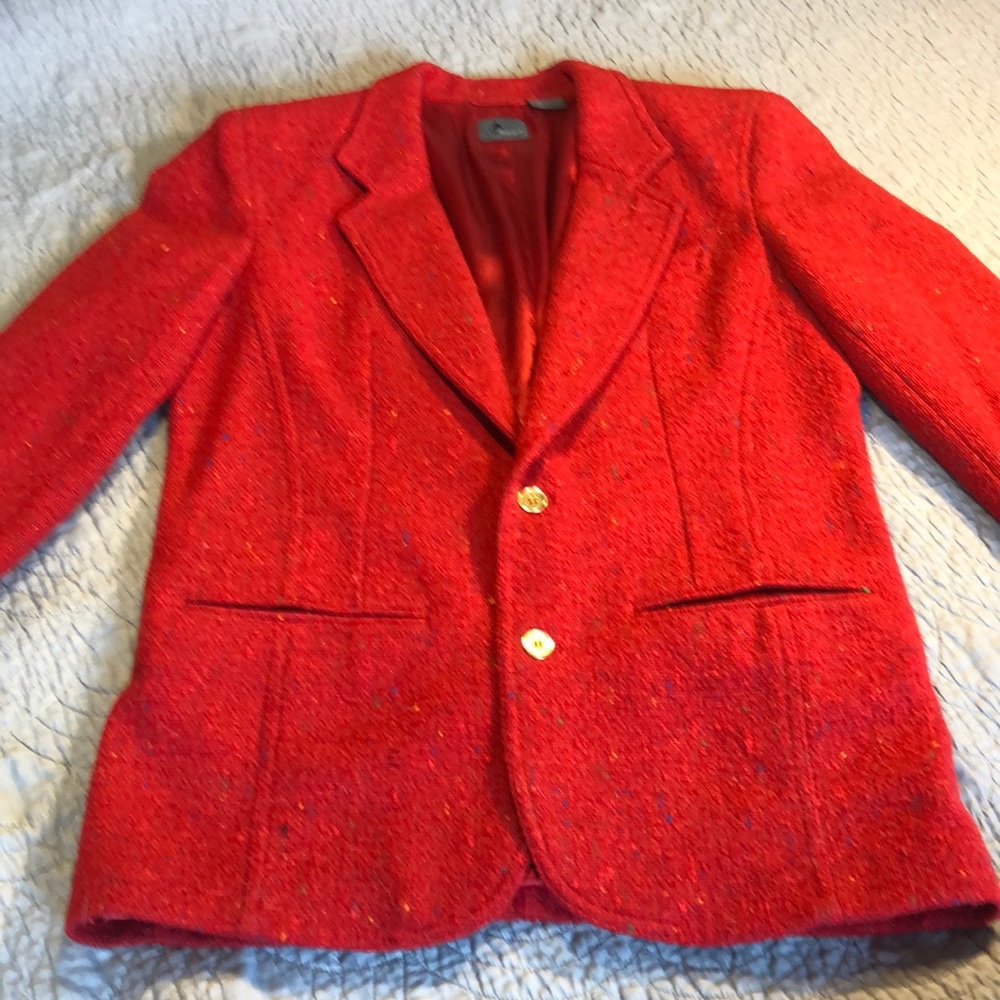Red Tweed Blazer